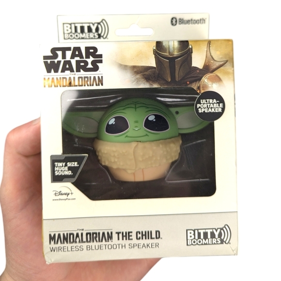 Star Wars the Mandalorian baby Yoda bitty boomers Bluetooth speaker - Picture 1 of 4